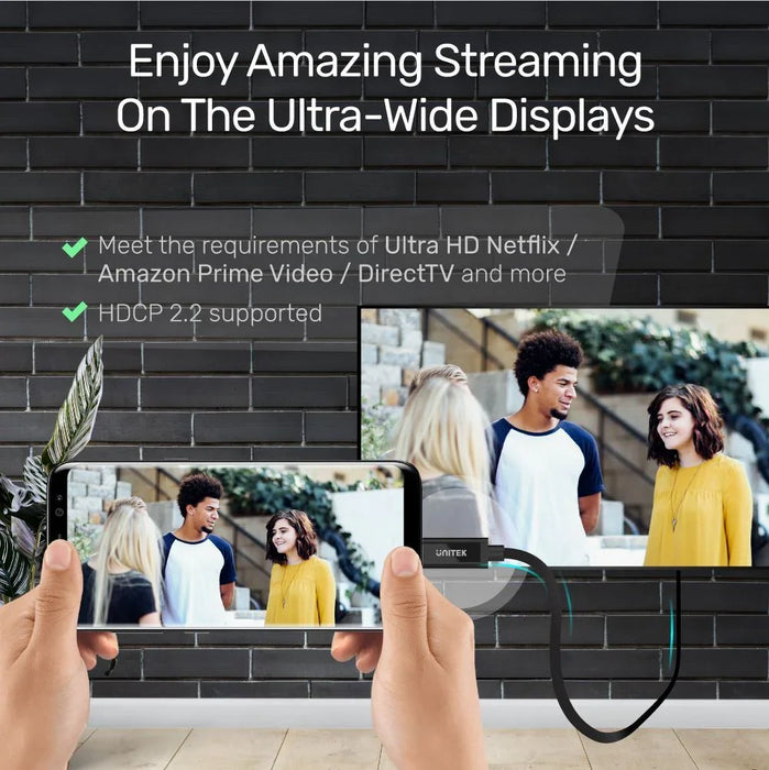 UNITEK 1.8m 8K USB-C to DisplayPort 1.4 Bi-Directional Cable. Supports HDR10; 7. - LX2001 - Homewares, Outdoor, Phone Accessories, Cases, Speakers, Headphones + More -