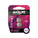 MAXLIFE LR43 Alkaline Button Cell Battery. 2Pk. - LX2001 - Homewares, Outdoor, Phone Accessories, Cases, Speakers, Headphones + More -