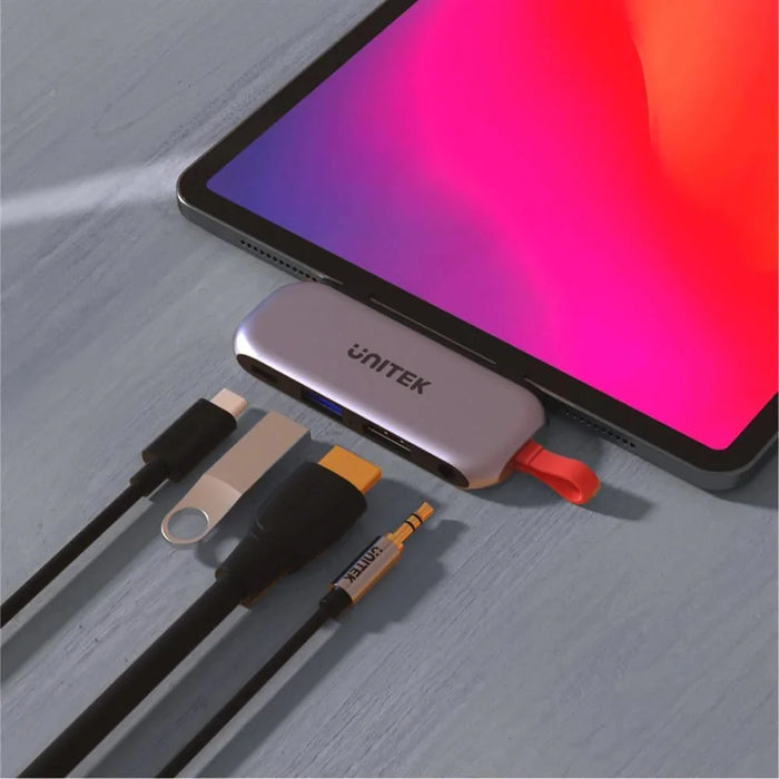 UNITEK 4-in-1 USB Hub for iPad Pro Hub. Includes 1 x USB-A Port,1 x HDMI 4k 60Hz - LX2001 - Homewares, Outdoor, Phone Accessories, Cases, Speakers, Headphones + More -