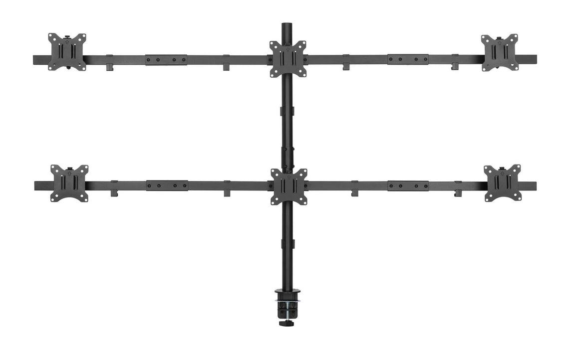 BRATECK 17"-32" Six Monitor Articulating Desktop Mount Bracket. Max Weight 7kgs - LX2001 - Homewares, Outdoor, Phone Accessories, Cases, Speakers, Headphones + More -
