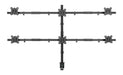 BRATECK 17"-32" Six Monitor Articulating Desktop Mount Bracket. Max Weight 7kgs - LX2001 - Homewares, Outdoor, Phone Accessories, Cases, Speakers, Headphones + More -