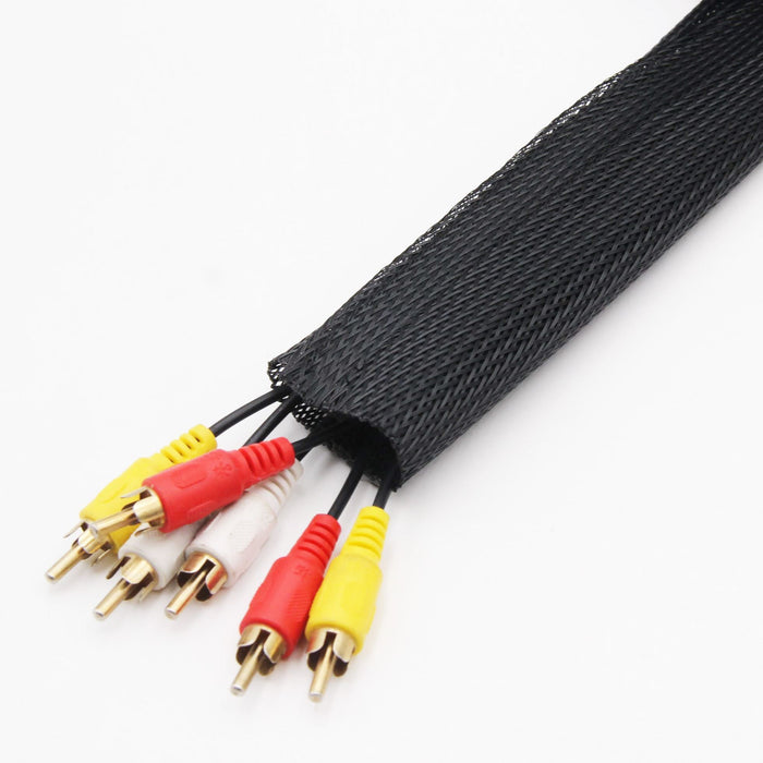 DYNAMIX 20m Flexible Polyester Cable Sock Elastic to fit most Cable types. 20m L x 85mm W.
