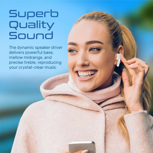 PROMATE In-Ear HD Bluetooth Earbud with Intellitouch and 350mAh Charging Case. B - LX2001 - Homewares, Outdoor, Phone Accessories, Cases, Speakers, Headphones + More -