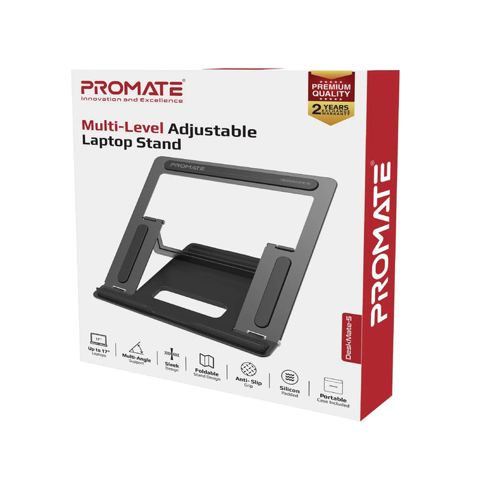 PROMATE Adjustable Laptop Stand Laptops up to 17". Multi Angle Height Adjustable - LX2001 - Homewares, Outdoor, Phone Accessories, Cases, Speakers, Headphones + More -