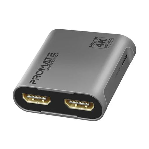 PROMATE HDMI Splitter with Dual HDMI Ports. Supports up to 4K@60Hz Play Content - LX2001 - Homewares, Outdoor, Phone Accessories, Cases, Speakers, Headphones + More -
