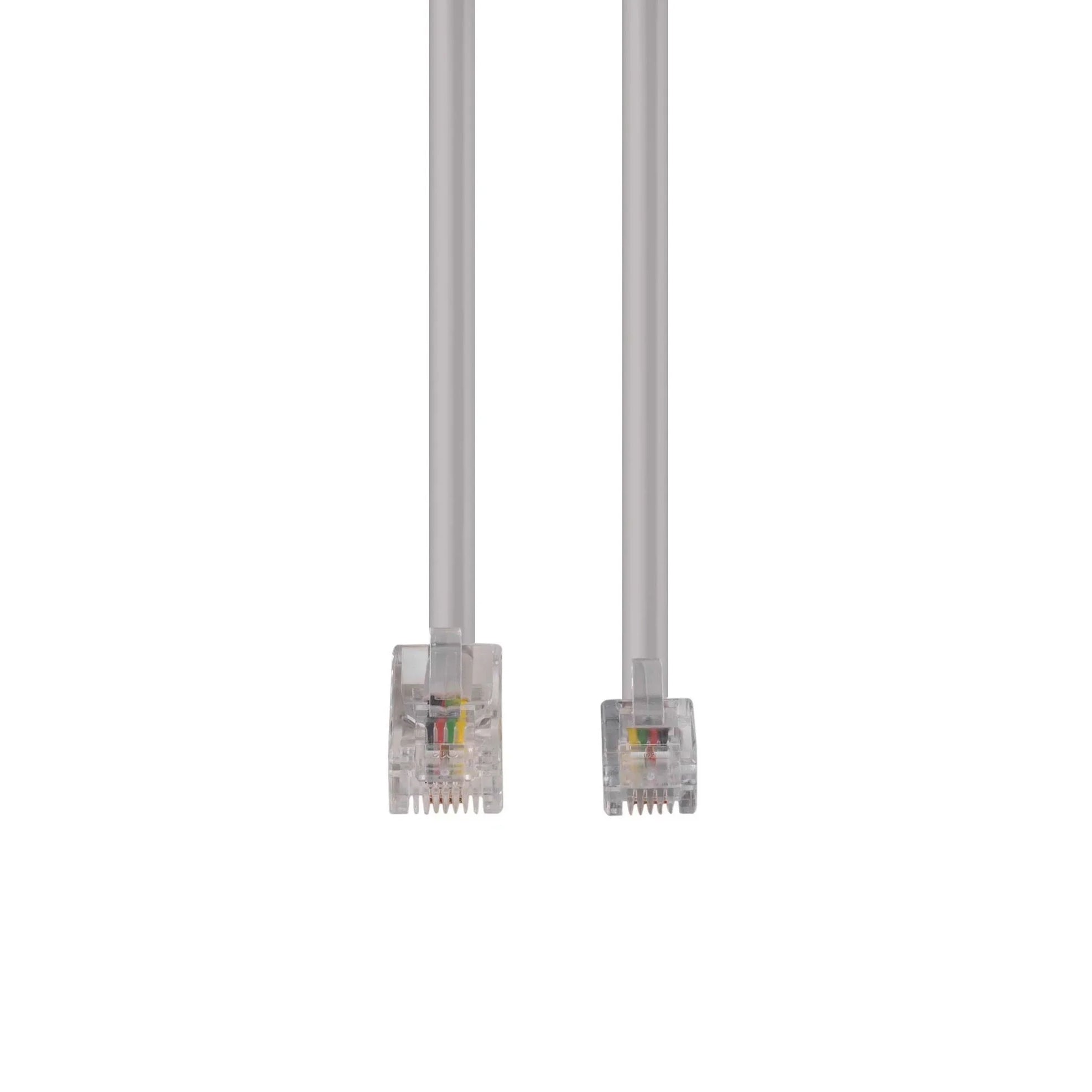 DYNAMIX 2m RJ12 to RJ45 Cable - 4C All pins connected crossed, Colour ...