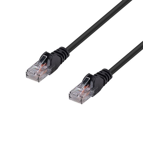 DYNAMIX 4m Cat6 Black UTP Patch Lead (T568A Specification) 250MHz 24AWG Slimline