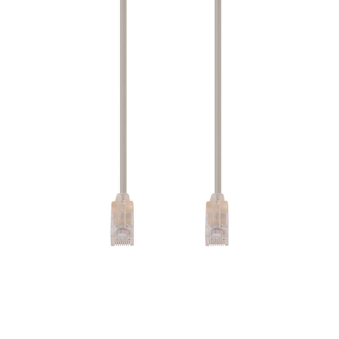 DYNAMIX 0.25m Cat6A 10G Beige UTP LSZH Patch Lead 30AWG 802.3af Unshielded Plug.