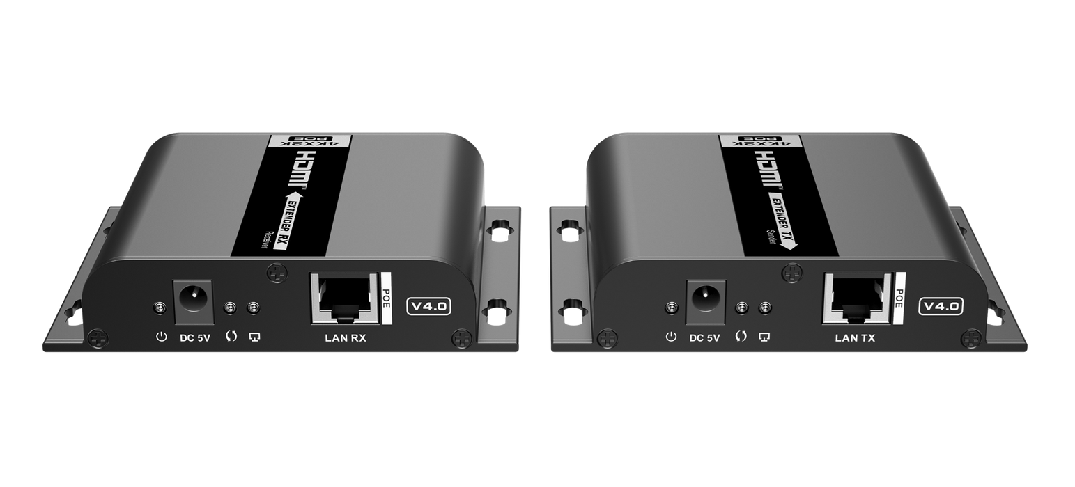 Lenkeng 4K2K HDMI POE Extender Over IP CAT5e/6 Network Cable. Transmitter & Receiver.