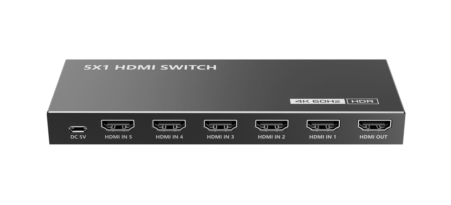 Lenkeng 4K 5-In-1-out HDMI HDR Switch. Support 12 bit full HD video 3D video & 4Kx 2K@30/60