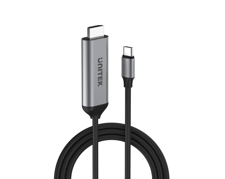 UNITEK 1.8m USB-C to HDMI cable. Premium Audio Video UltraHD. Gold Plated Connec - LX2001 - Homewares, Outdoor, Phone Accessories, Cases, Speakers, Headphones + More -
