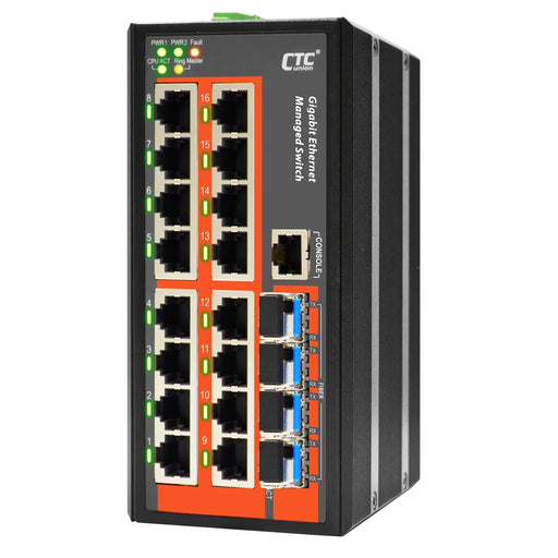 CTC UNION 16 Port Gigabit Managed Switch. -10C~60C. 16x 10/100/1000Base-T(X); pl - LX2001 - Homewares, Outdoor, Phone Accessories, Cases, Speakers, Headphones + More -
