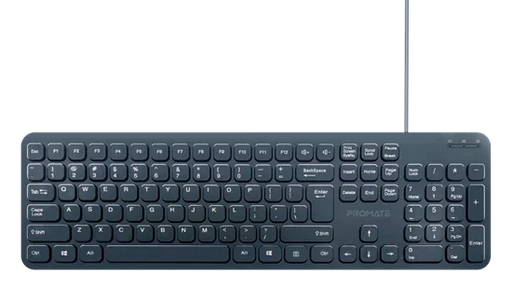 PROMATE Ultra-Slim Wired Keyboard with Angled Kickstand. Dedicated Volume Contro - LX2001 - Homewares, Outdoor, Phone Accessories, Cases, Speakers, Headphones + More -
