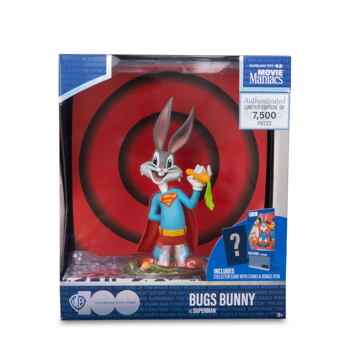MOVIE MANIACS 6IN POSED WV1 - WB100 - BUGS BUNNY AS SUPERMAN (LOONEY TUNES) - LX2001 - Homewares, Outdoor, Phone Accessories, Cases, Speakers, Headphones + More -