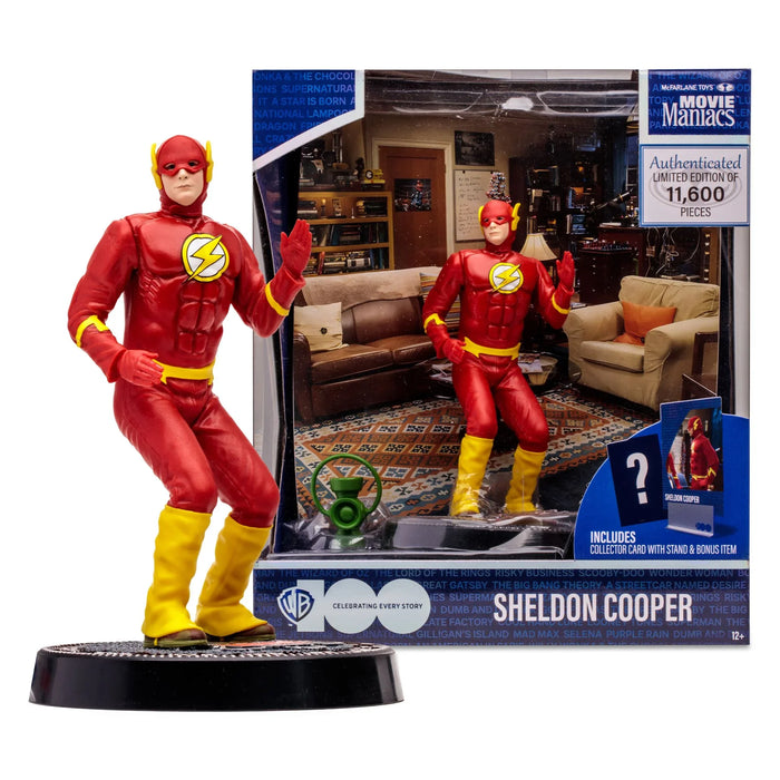Movie Maniacs 6In Posed Wv5 Wb100 Sheldon As The Flash (The Big Bang Theory) - LX2001 - Homewares, Outdoor, Phone Accessories, Cases, Speakers, Headphones + More -