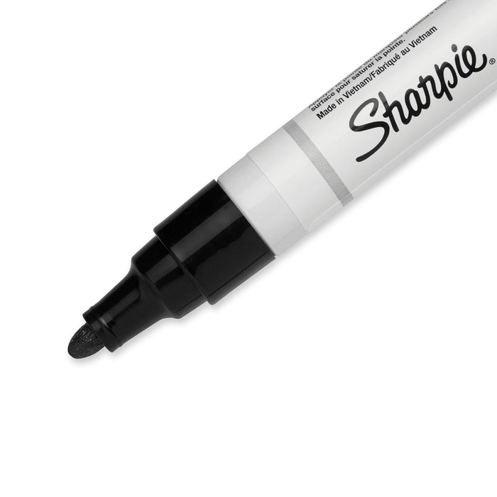 SHARPIE Paint Oil Based Medium Point Black Colour Marker Pen. Marks on Virtually