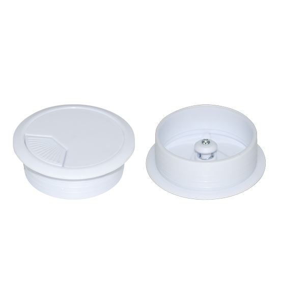 DYNAMIX 60mm Round Desk Grommet White