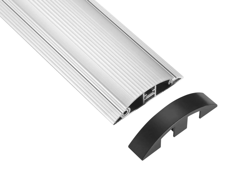 LUMI 2-Channel 1104x92mm Slim Aluminum Floor Cable Cover. Flexible Lid Design wi - LX2001 - Homewares, Outdoor, Phone Accessories, Cases, Speakers, Headphones + More -