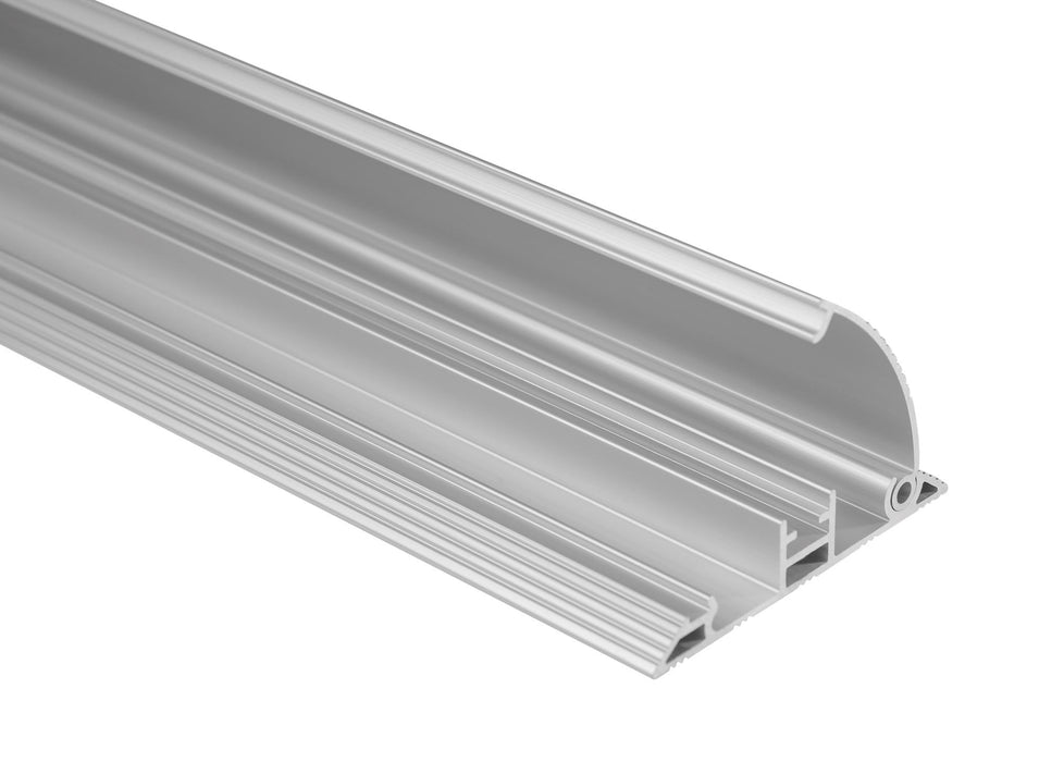 LUMI 2-Channel 1104x92mm Slim Aluminum Floor Cable Cover. Flexible Lid Design wi