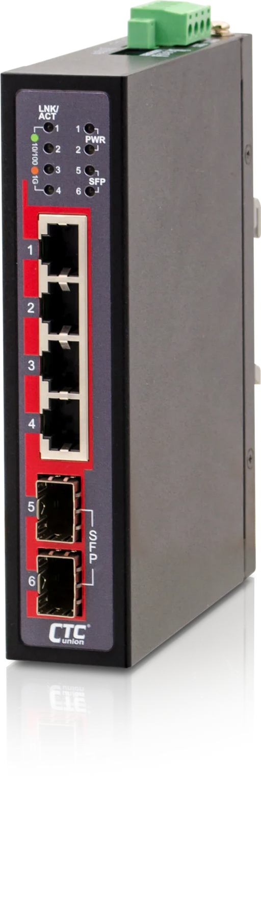 CTC UNION 4 Port Gigabit + 2x SFP Unmanaged Switch. -40C~+75C. 4x 10/100/1000Bas - LX2001 - Homewares, Outdoor, Phone Accessories, Cases, Speakers, Headphones + More -