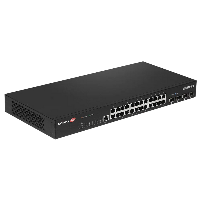 EDIMAX 28-Port Gigabit Web Smart Rack-mount Switch. 24 Gigabit Ethernet Ports an - LX2001 - Homewares, Outdoor, Phone Accessories, Cases, Speakers, Headphones + More -