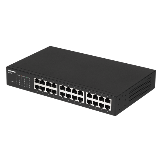 EDIMAX 24 Port Gigabit Rack-Mount Unmanaged Switch. High-Speed Networking and Ju