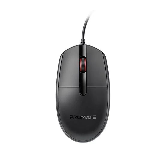 PROMATE 3-Button Wired Optical Mouse with 1200dpi. Eronomic Design with up to 6 - LX2001 - Homewares, Outdoor, Phone Accessories, Cases, Speakers, Headphones + More -