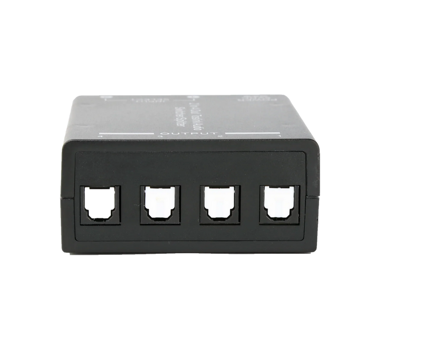 ARCO 1x4 Optical Audio Splitter. Split & Distribute a Single Digital Audio Input - LX2001 - Homewares, Outdoor, Phone Accessories, Cases, Speakers, Headphones + More -