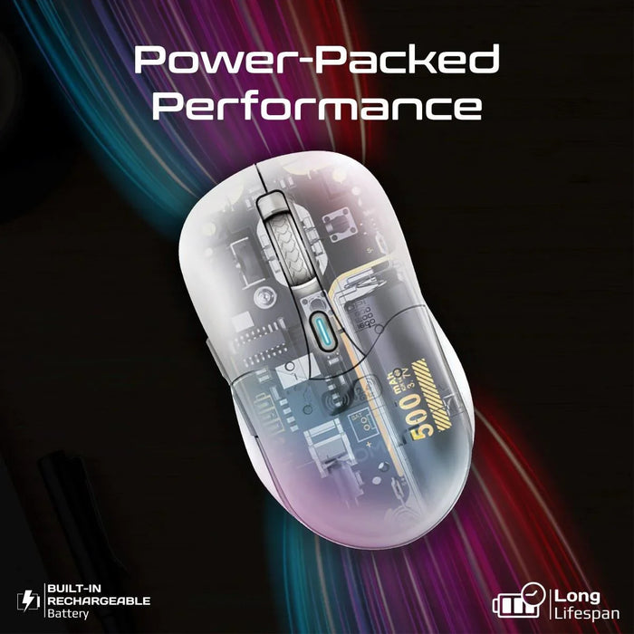 PROMATE Rechargeabl Wireless Mouse with BT & RF Connectivity. 800/1200/1600Dpi. - LX2001 - Homewares, Outdoor, Phone Accessories, Cases, Speakers, Headphones + More -