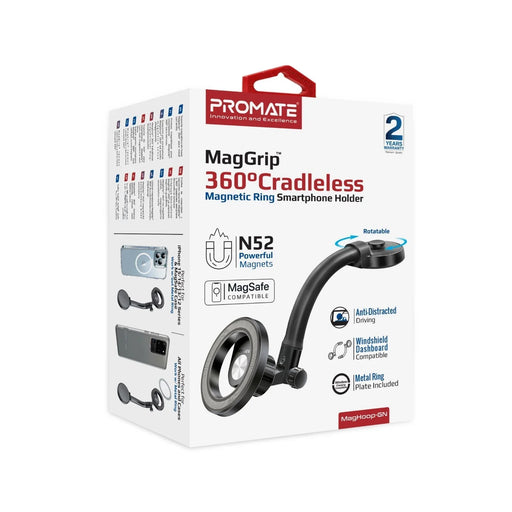 PROMATE MagGrip 360 Cradleless Flexible Magnetic Ring Smartphone Holder. Designe - LX2001 - Homewares, Outdoor, Phone Accessories, Cases, Speakers, Headphones + More -