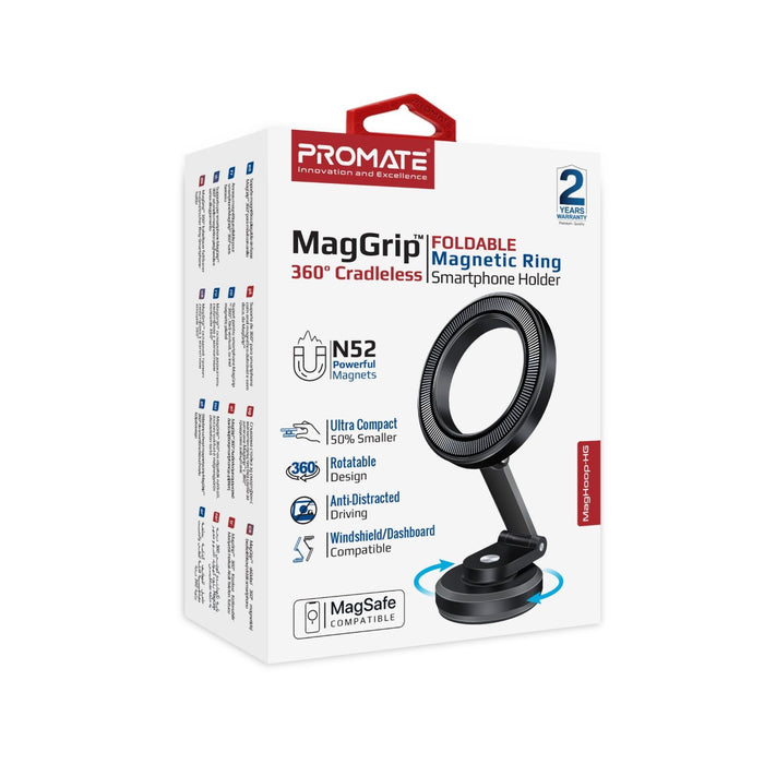 PROMATE MagGrip 360 Cradleless Foldable Magnetic Ring Smartphone Holder. Designe