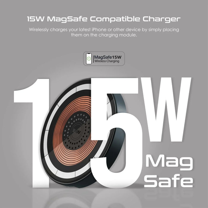 PROMATE 2-in-1 Pocket-Sized 15W Magsafe Wireless Charging Station. 3W Apple Watc - LX2001 - Homewares, Outdoor, Phone Accessories, Cases, Speakers, Headphones + More -