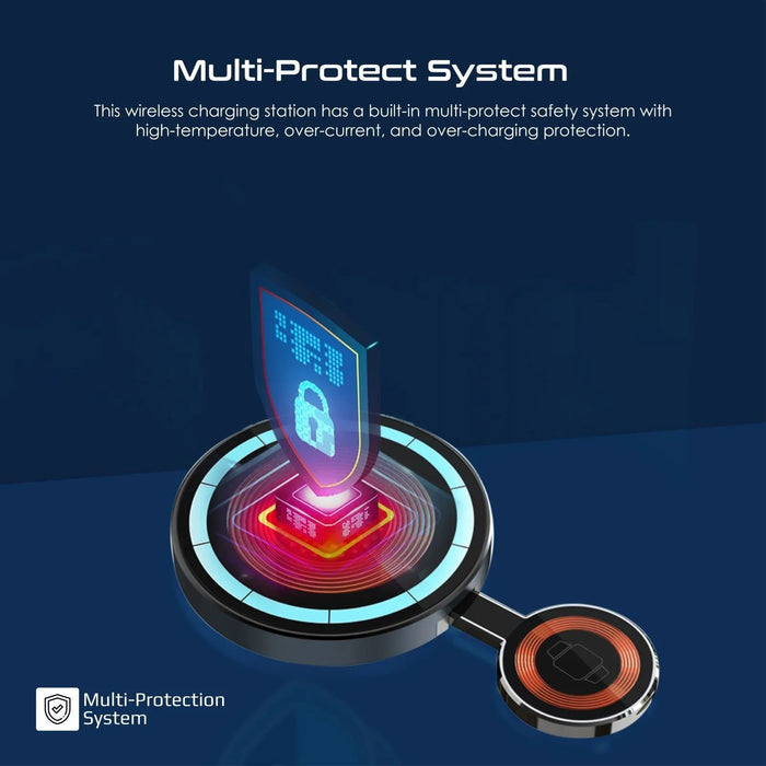 PROMATE 2-in-1 Pocket-Sized 15W Magsafe Wireless Charging Station. 3W Apple Watc - LX2001 - Homewares, Outdoor, Phone Accessories, Cases, Speakers, Headphones + More -