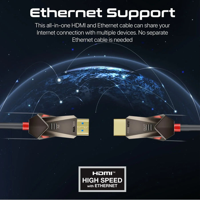 PROMATE 20m Ultra-High Definition (UHD) 2.0 HDMI Cable. Supports 4K@60Hz (4096x2 - LX2001 - Homewares, Outdoor, Phone Accessories, Cases, Speakers, Headphones + More -