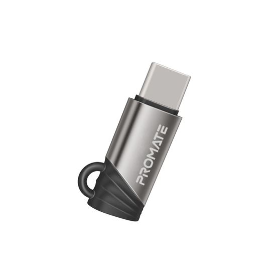 PROMATE Ultra-fast Lightning to USB-C Adaptor. Supports Data & Charge with 480Mb