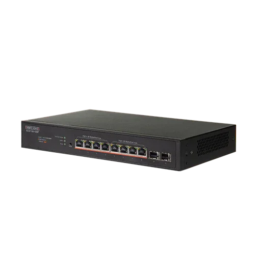 EDGECORE 10 Port Lite L2 Smart Gigabit Web Managed PoE Switch with 8 P ...
