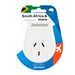 JACKSON Slim Outbound Travel Adaptor for use in South Africa and Parts of India. - LX2001 - Homewares, Outdoor, Phone Accessories, Cases, Speakers, Headphones + More -