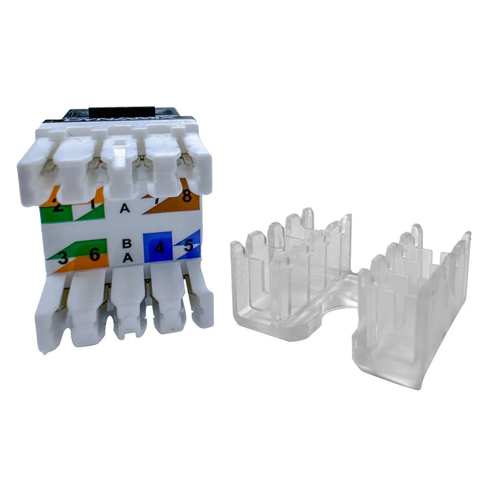DYNAMIX Cat6 UTP Keystone RJ45 Slimline Jack. T568A/B Wiring. 50 micron; 180 Jac - LX2001 - Homewares, Outdoor, Phone Accessories, Cases, Speakers, Headphones + More -