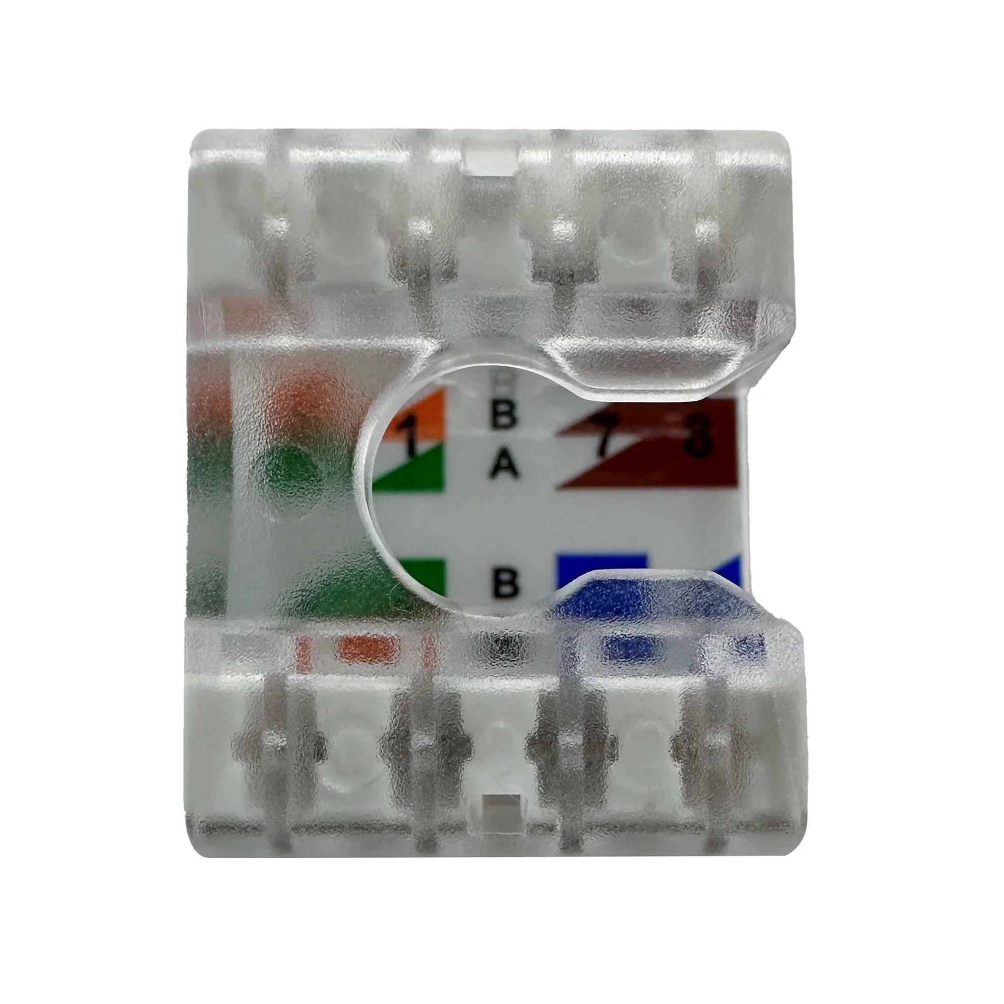 DYNAMIX Cat6 UTP Keystone RJ45 Slimline Jack. T568A/B Wiring. 50 micro ...