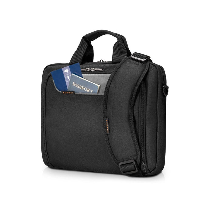 EVERKI Advance ECO Briefcase 13-14" Separate Zippered Accessory Pocket, Front St
