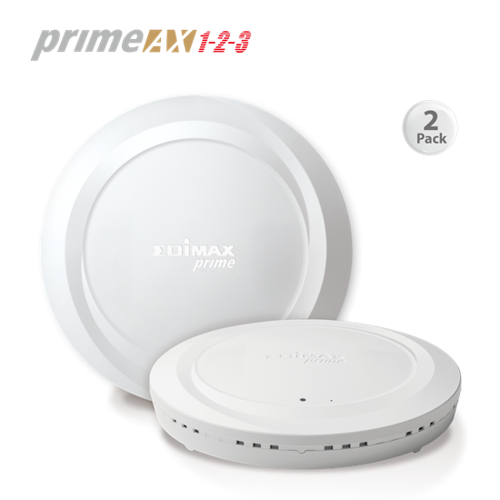 EDIMAX AX1800 Wi-Fi 6 Smart Managed Wi-Fi System. 1x Master (Controller Mode) 1x