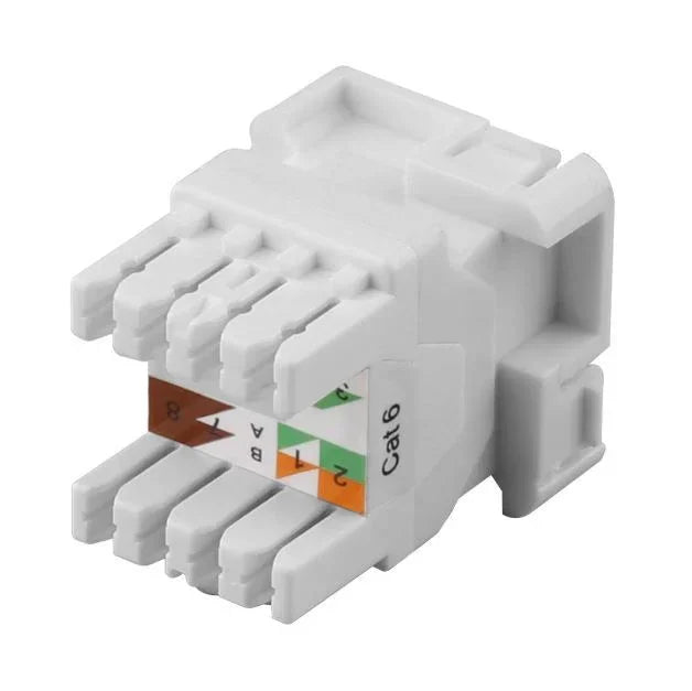 DYNAMIX Cat6 UTP AMDEX Style RJ45 Slimline Jack. T568A Wiring. 50 micron; 180 Ja - LX2001 - Homewares, Outdoor, Phone Accessories, Cases, Speakers, Headphones + More -