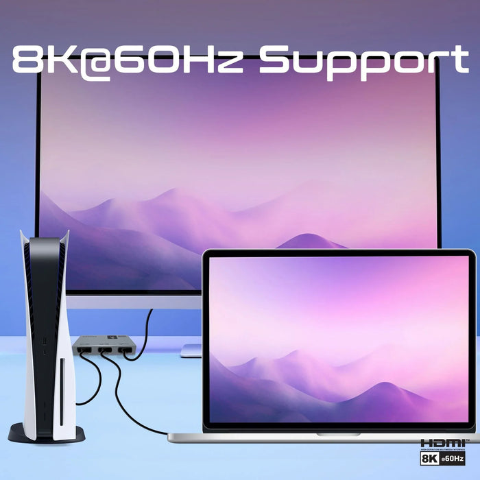 PROMATE HDMI Switch with Smart Touch Control. Include 2x HDMI Output Ports. 1x H - LX2001 - Homewares, Outdoor, Phone Accessories, Cases, Speakers, Headphones + More -