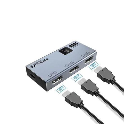 PROMATE HDMI Switch with Smart Touch Control. Include 2x HDMI Output Ports. 1x H - LX2001 - Homewares, Outdoor, Phone Accessories, Cases, Speakers, Headphones + More -