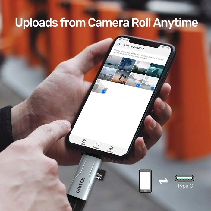 UNITEK 2-in-1 SD 3.0 Card Reader. Dual USB-A & USB-C Connectors. Supports 5Gbps - LX2001 - Homewares, Outdoor, Phone Accessories, Cases, Speakers, Headphones + More -