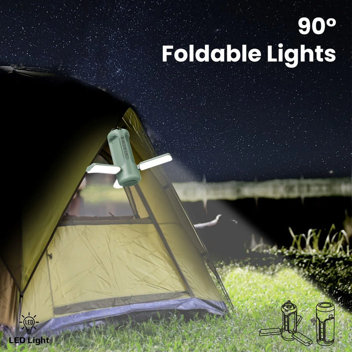PROMATE 4-in-1 Portable Camping Kit with LED Light; 6000mAh Power Bank; LED Torc - LX2001 - Homewares, Outdoor, Phone Accessories, Cases, Speakers, Headphones + More -