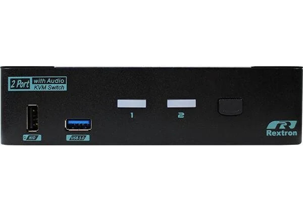 REXTRON 2 Ports 8K Dual Monitor DisplayPort 1.4 KVM Switch With USB 3.2 Gen 1, A - LX2001 - Homewares, Outdoor, Phone Accessories, Cases, Speakers, Headphones + More -
