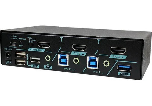 REXTRON 2 Ports True 4K HDMI KVM Switch With HDCP Engine, USB 3.2, Audio, Hotkey - LX2001 - Homewares, Outdoor, Phone Accessories, Cases, Speakers, Headphones + More -