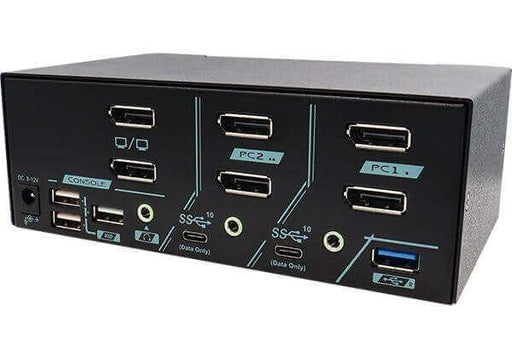 REXTRON 2 Ports Dual Monitor 8K DisplayPort 1.4 KVM Switch With USB 3.2 Gen 2, A - LX2001 - Homewares, Outdoor, Phone Accessories, Cases, Speakers, Headphones + More -
