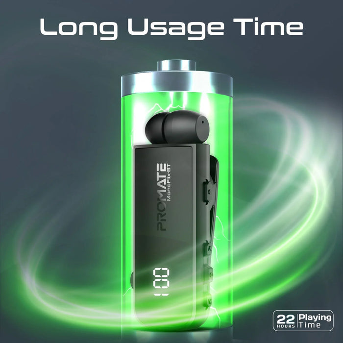 PROMATE Mono Bluetooth Earphone with Dynamic HD Sound & Built-in Mic Retractable - LX2001 - Homewares, Outdoor, Phone Accessories, Cases, Speakers, Headphones + More -